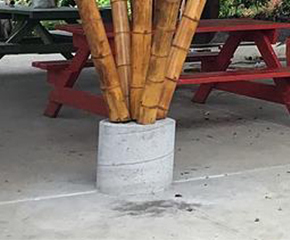 竹柱连接形式四-槽口型