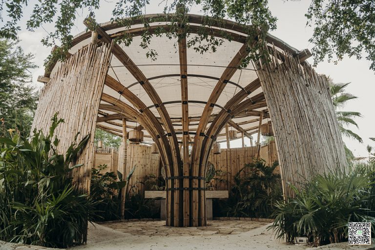 绿色竹建筑并不是各类技术的堆砌，而应是好看、节约、功能好用的竹建筑