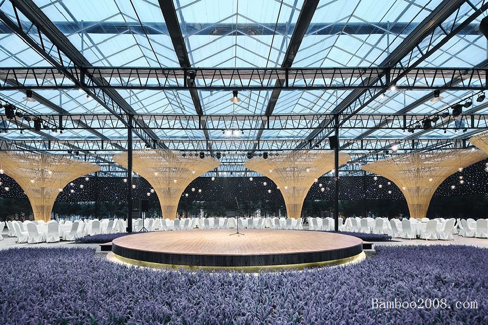 竹装饰江苏仪征市:春沁园竹建筑休闲农庄-境道原竹