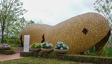 现代特色竹编建筑 花博会大师园荷兰酷–上海崇明区