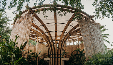 “竹之花” 竹结构卫生间 个性竹景观-墨西哥项目