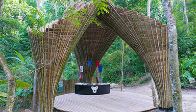 特色竹棚建筑 文旅个性竹景观-老挝项目