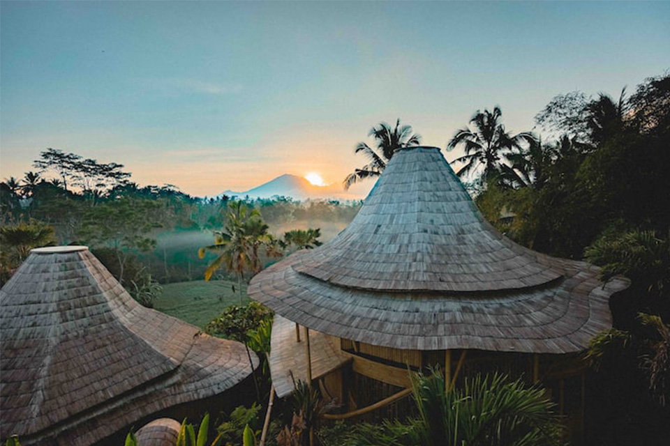 巴厘岛：生态竹别墅小屋