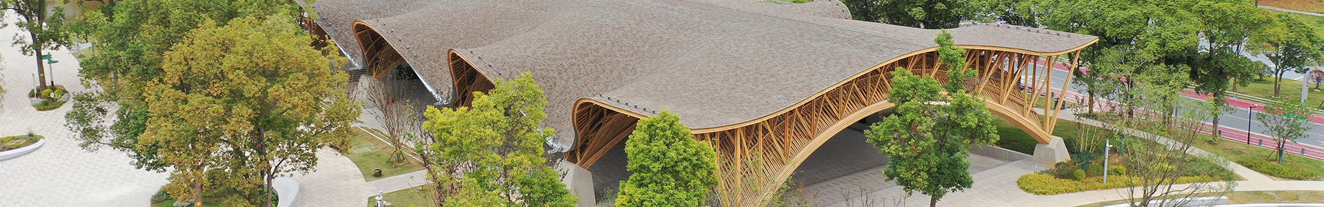 异形竹建筑 竹棚咖啡馆 -上海静安区